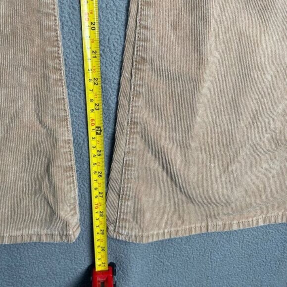AMERICAN EAGLE WOMEN'S SIZE 10 BEIGE SUPER HI-RISE FLARE CORDUROY CHINO PANTS - Picture 6 of 15